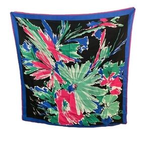 Pierre Cardin Vintage Floral Abstract Scarf